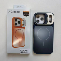 Coque de téléphone magnétique à chargement sans fil avec support d'objectif couleur mate AG, neuve, de l'usine BAILI, pour iPhone 17 Pro, 16 Max, 15 Plus