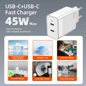 <span class=keywords><strong>Adaptador</strong></span> de cargador de pared USB DQS 45W PD3.0 Power DC/AC Compatible Tipo-C Type2 Fast QC3.0 45W Cargador rápido portátil GaN Enchufe de EE. UU./UE - Product Image 6