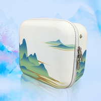 Sac de rangement pour thé de voyage portable, EVA antichoc, anti-chute, ensemble de tasses à thé en porcelaine blanche d'extérieur, étui de protection pour tasse, fermeture à glissière