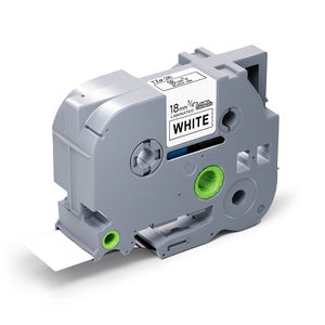 Cinta de Impresora Compatible con Orison TZe <span class=keywords><strong>241</strong></span> <span class=keywords><strong>TZ</strong></span> <span class=keywords><strong>241</strong></span> Tze-<span class=keywords><strong>241</strong></span> de 18 mm, Negra sobre Blanca, Cinta de Etiquetas Laminada para Impresora <span class=keywords><strong>Brother</strong></span> P Touch - Product Image 1