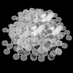 300 pezzi da 19mm capsule monete rotonde contenitore raccolta monete per Penny/centesimi pratiche portamonete - Product Image 4