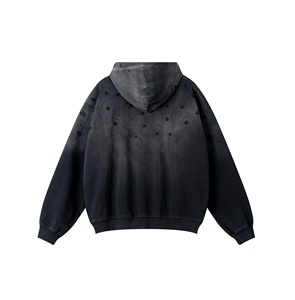 Sudadera con capucha con estampado de lichi de fruta pintada a mano americana de talla grande suelta de otoño e invierno para hombre de alta calidad - Product Image 5