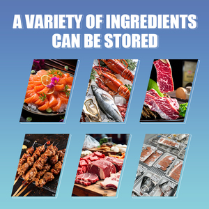 Supermarkt-Kühlschrank Metzgerei-Fleischkühler Kühlvitrine Glas-Delikatessen-Frischfleisch-Auslage für Supermärkte - Product Image 2