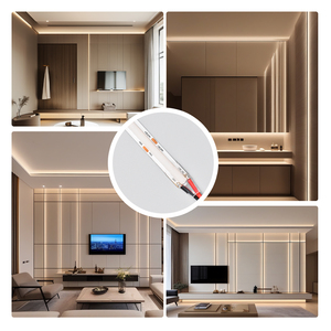 PERFECT 12W/M DC24V 8mm FLEXIBLE BENDABLE DOTS-FREE SOB <b>LED</b> Strip - High Brightness Uniform Strip <b>Light</b> for Indoor Home Lighting - Product Image 2