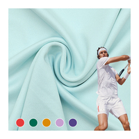 Matériel respirable de polyester de tissu tricoté par DTY, tissu simple de débardeur de Spandex de couleurs faites sur commande pour la chemise