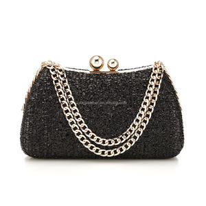 Nuevo Bolso de Noche Personalizado de Material PU Estilo Europeo-Americano con Correa para el Hombro, Bolso de Mano Tipo Clutch para Banquetes y Fiestas, con Lentejuelas, para Qipao - Product Image 4