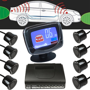 Sistema de Radar para Estacionamiento de Automóviles, 8 Sensores, Pantalla LCD, Sensor de Reversa Ultrasónico para Vehículos de 12V - Product Image 1
