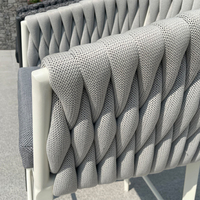 Ensemble moderne de chaises de table de bar d'extérieur en aluminium pour bar, café, restaurant, garden-party, mobilier d'extérieur