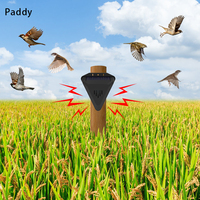 Répulsif d'Oiseaux Solaire Haut de Gamme en ABS, Écologique, Étanche, Automatique, pour Contrôle des Animaux et Protection des Cultures en Extérieur