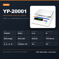 Balance de précision de comptage JINGFEI YP-20001 pour l'or, les bijoux et les pièces, unités g, ct, oz, Lb, commandes en gros et en vrac