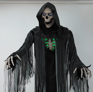 Nuevo Esqueleto Gigante <span class=keywords><strong>de</strong></span> Halloween 2025 con Ojos LCD para Exteriores, Calavera Aterradora, Animatrónico <span class=keywords><strong>de</strong></span> Halloween - Product Image 2