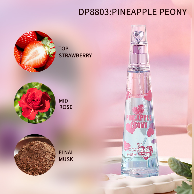 Fresa, rosa, almizcle