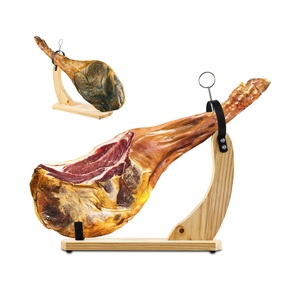 Soporte de madera para jamón para tallar jamones españoles, estante para jamón con almohadillas antideslizantes, soporte <span class=keywords><strong>profesional</strong></span> para tallar jamón, utensilios de cocina - Product Image 1