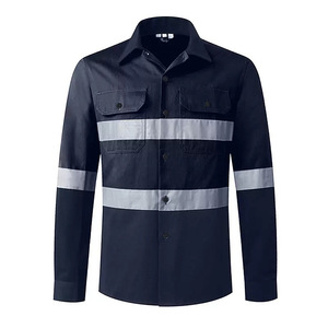 Camisas de Alta Visibilidad de Manga Larga con Botones, Chaquetas Reflectantes para Construcción e Ingeniería, Ropa de <span class=keywords><strong>Trabajo</strong></span>, Gran Venta en Comercio Exterior - Product Image 6