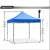 Gazebo pliable de luxe personnalisé avec logo, résistant au feu, en tissu Oxford robuste, pour l'intérieur/l'extérieur, toutes saisons, pour les expositions