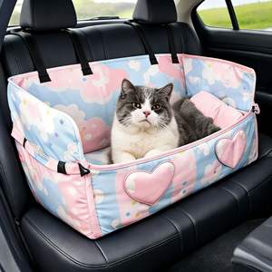 Nid de voiture pour animaux de compagnie en tissu imperméable, lavable, pliable, grand espace pour chiens de petite et moyenne taille, voyage en voiture, vente directe d'usine - Product Image 2