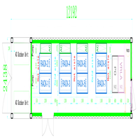 Centre de données IA en conteneur, directement de l'usine, pour projets gouvernementaux, capacité informatique de 200 kW, mobile et conteneurisé