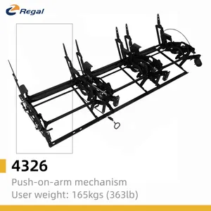 REGAL4332マニュアル3シーター背もたれソファチェアリクライニングメカニズム3シートレッグとプラットリクライニングメカニズムモダン3年