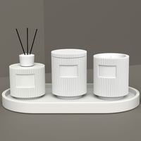 Diffuseur de bougie en céramique, béton et ciment fait main, de grande taille, parfaitement imparfait, C&H, grand format, contenant de bougie surdimensionné, multi-mèches