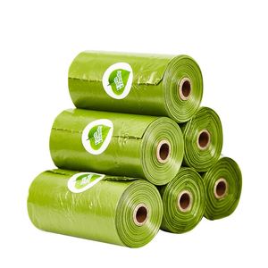 ถุงขยะย่อยสลายได้ขนาด 55 แกลลอน สำหรับขยะสัตว์เลี้ยง ทำจากพลาสติก HDPE พร้อมสายรัด - Product Image 3