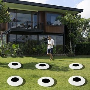 Lámpara <span class=keywords><strong>Solar</strong></span> LED RGB para Jardín, Impermeable IP65, Forma de <span class=keywords><strong>Bola</strong></span> Plana, para Patio, Paisaje, Piscina - Product Image 6