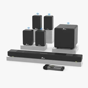 7.1 sistema di altoparlanti Home Theater Surround 35 "Home Audio TV Sound Bar con Subwoofer, Wireless Surround Sound TV Soundbar