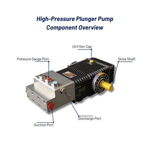 Pompe à piston triplex haute pression 300 bars 30 L/min pour équipement <span class=keywords><strong>de</strong></span> <span class=keywords><strong>nettoyage</strong></span> OEM KW 3030 - Product Image 3