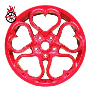 Jantes BOLUN usinées, roues roses et noires, jantes en forme de cœur, 16 17 <span class=keywords><strong>18</strong></span> 19 20 21 22 23 pouces, forgées - Product Image 3