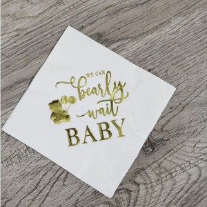 Serviettes de table jetables en pâte de bois, douces et absorbantes, à deux plis, imprimées avec logo personnalisé, colorées, pour fêtes, mariages, restaurants et cocktails - Product Image 2