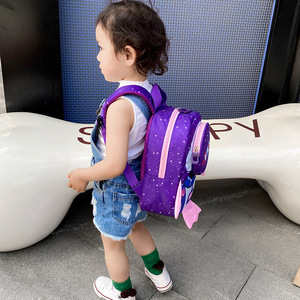 Carino cartone animato spazio razzo zaino per le ragazze 1-3 anni grande Casual per la scuola materna con Logo animale <span class=keywords><strong>Anime</strong></span> - Product Image 3