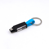 Câble de charge multifonctionnel 6 en 1, cordon de charge court en TPE, USB/USB C vers USB C/L/Micro USB, câble cadeau promotionnel
