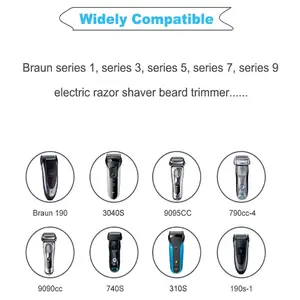 Braun Shaver caricabatterie 12V cavo di alimentazione per Braun Series 7 9 3 5 1 rasoio elettrico 3040s 340s 9385cc 370 720 760cc 790cc 720s-4 7865c