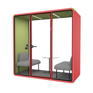 Cabine Acoustique Cabine Téléphonique Privée 2 Personnes Cabine Insonorisée Cabine Téléphonique Intérieure Pod Bureau - Product Image 1