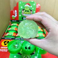 Mini jouet anti-stress Grinch de Noël, boîte mystère en forme de boulette, 5 cm, en TPR souple à rebond lent, pour soulager le stress, vente en gros
