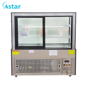 Congelador de repostería rectangular, vitrinas verticales de congelador para exhibición de pasteles, elegante escaparate comercial de exhibición de pasteles con OEM - Product Image 4