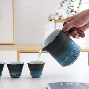 Juego de Té de Viaje de Kung Fu Chino con Bolsa de Almacenamiento Portátil, Juego de Tetera Tradicional China - Product Image 5