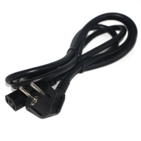 Câble d'alimentation de 1,5 m/5 pieds C13 IEC 90 à angle droit vers prise européenne ronde à 2 broches AC EU 16A IP44 pour appareils électroménagers