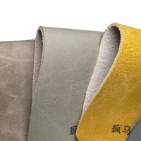 Hochwertiges Mattes Natürliches Strukturiertes Ökologisches Synthetisches Leder Polyurethan Kunstleder für Möbel Sofa Wanddekoration
