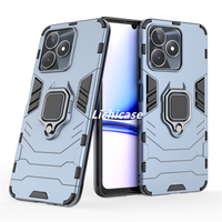 Lichicase métal bague support armure couverture antichoc pour Realme C53 accessoires de téléphone portable étui