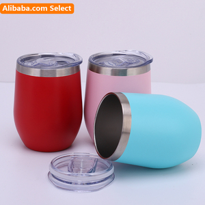 Custom 350ml Unique Double Wall Stainless Steel Thermal Coffee Tumbler Mug 12oz Custom Logo White Wine Tumbler Bottle With Lid - Product Image 2