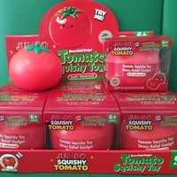Bestseller transfrontalier Mogo Creative Big Tomato Squishy anti-stress en caoutchouc réaliste en forme de fruit à rebond lent, en boîte