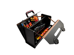 Bolsa de herramientas para técnico de cuero repujado de calidad superior, productos más vendidos, portaherramientas plegable para electricista - Product Image 2