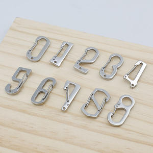 مرآة مصقولة الفولاذ المقاوم للصدأ جولة الربيع حلقة طوق مختلف الأشكال مفتاح سلسلة المجوهرات قلادة مشبك مشبك - Product Image 3