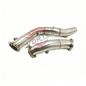 ระบบท่อไอเสียแบบดาวน์ไปป์ Vortex 3 นิ้ว สแตนเลสขัดเงา สำหรับรถยนต์รุ่นปี 2015-2020 M3 F80 M4 F82 F83 S55 L6 3.0T - Product Image 4