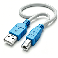 Cable de Impresora USB 2.0 de Alta Velocidad, Cable de Datos USB A a B para Impresora HP, Canon, Epson, Dell, Brother, Laptop, Fax