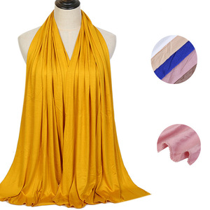Turbantes de Gasa y Chales Baratos al por Mayor Pañuelos Hijab Turcos Bufanda de Última Moda Hijab Musulmán de Jersey - Product Image 4