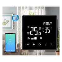 Termostato Inteligente WiFi Tuya Zigbee HITACHI Inalámbrico Digital para Aire Acondicionado, Control Remoto para Sistemas HVAC de Hoteles Modernos
