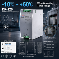 DR-120-48 120W 48V Alimentation LED sur rail DIN Transformateur AC/DC Alimentation industrielle pour la vidéosurveillance et l'automatisation