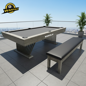 <span class=keywords><strong>Table</strong></span> de billard en bois au design moderne, personnalisable, pour intérieur et extérieur, 7 pieds, 8 pieds, 9 pieds, multifonctionnelle 3 en 1, <span class=keywords><strong>table</strong></span> de billard et de salle à manger, à vendre - Product Image 1