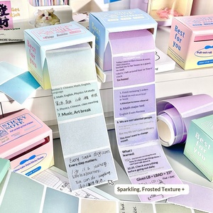 Boxed Gradient Roll Sticky <b>Notes</b> Ins Stylish Pull Out Memo Pads Minimalist Label <b>Notes</b> For Student Message Reminder - Product Image 5